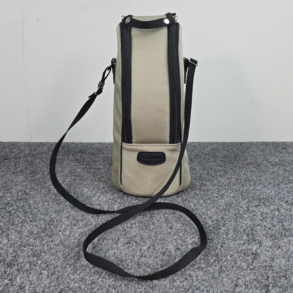 Canon Genuine LZ1326 Soft Lens Case Pouch w/ Shoulder Strap Beige Excellent